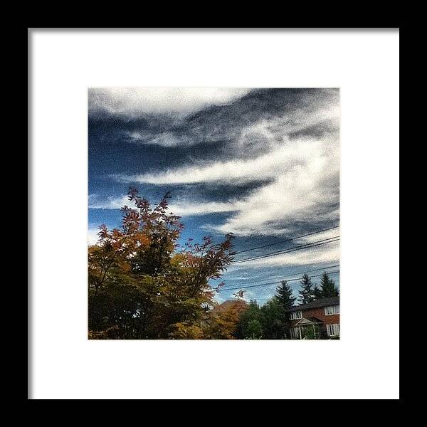 Beautiful Framed Print featuring the photograph I See Skies Are Blue... Clouds Are by Aaron Dias
