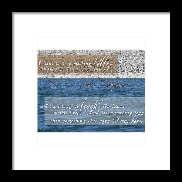 Godisgood Framed Print featuring the photograph I Was Here // Lady Antebellum • by Traci Beeson