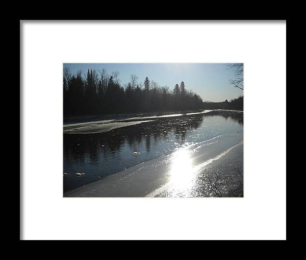 Mississippi River Framed Print featuring the photograph Ice Flow in December by Kent Lorentzen