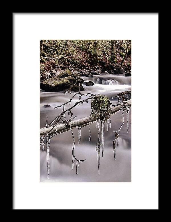Icicles Framed Print featuring the photograph Ice by Gavin Macrae