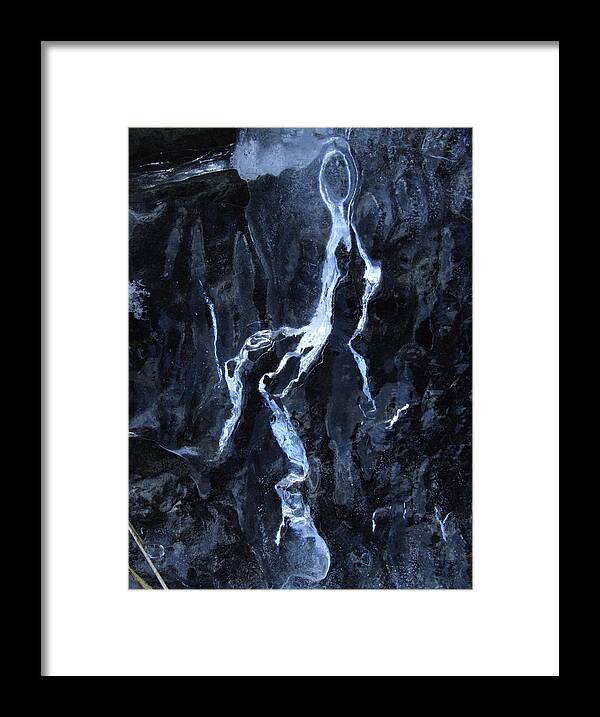 Ice Framed Print featuring the photograph Ice Man by Mark Alan Perry