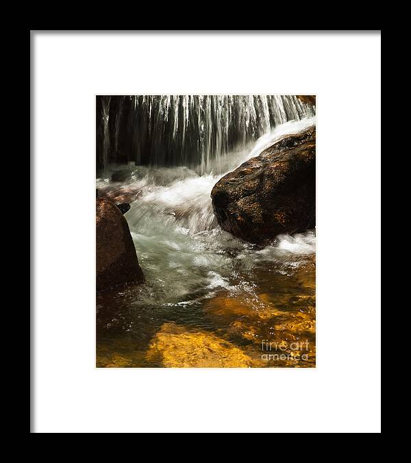 Rmnp Framed Print featuring the photograph Ice on Fall River by Harry Strharsky