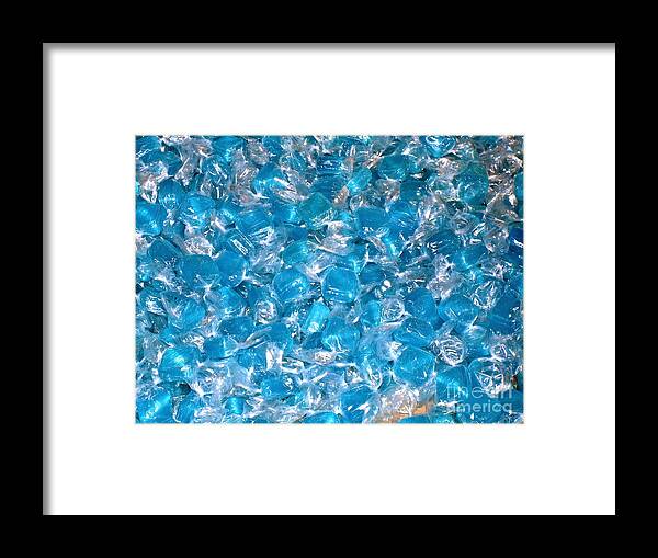 Candy Framed Print featuring the photograph Ice Blues by Beth Saffer