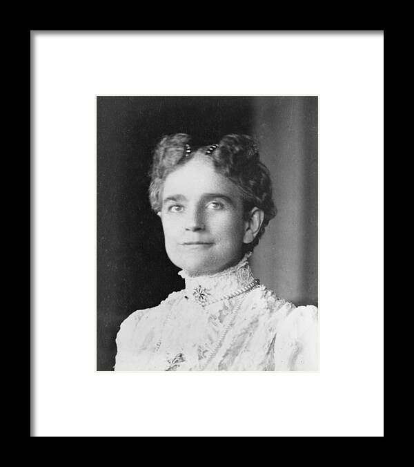1900s Portraits Framed Print featuring the photograph Ida Saxton Mckinley 1847-1907, First by Everett