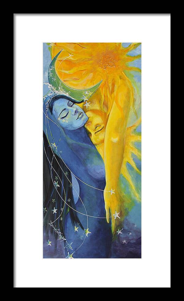 Art Framed Print featuring the painting Ilusion from Impossible Love series by Dorina Costras