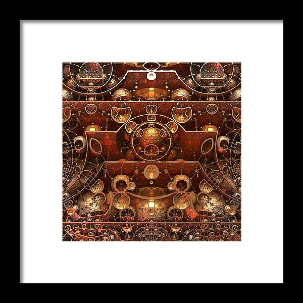Mandelbulb Framed Print featuring the digital art In the Grand Scheme of Things by Lyle Hatch