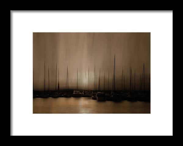 Boats Framed Print featuring the photograph In the Twilight Hour by Robin Webster