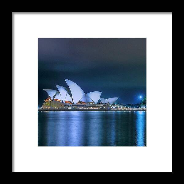 Instatraveling Framed Print featuring the photograph #instralia #seeaustralia #australiagram by Tommy Tjahjono