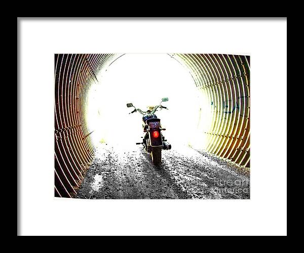 Tunnel Framed Print featuring the photograph Into the light by Blair Stuart