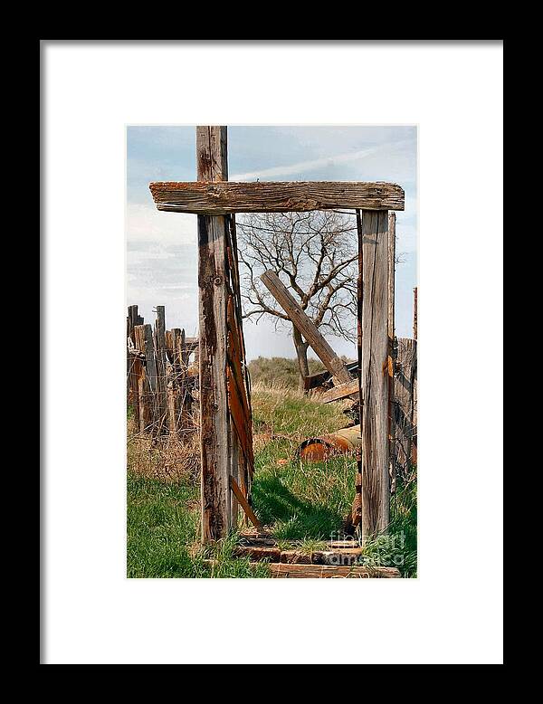 Landscape Framed Print featuring the photograph Into the Past by Anjanette Douglas