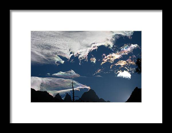 Sunset Framed Print featuring the photograph Iridescent Sunset by Amelia Racca