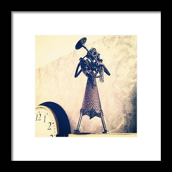 Iphotography Framed Print featuring the photograph Iron Musician by Korhan Gunsor