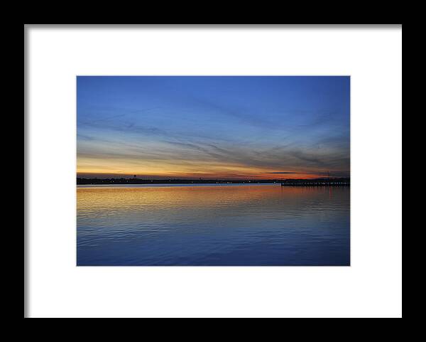 Terry D Photography Framed Print featuring the photograph Island Heights at Dusk by Terry DeLuco