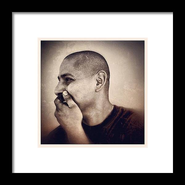 11 Framed Print featuring the photograph Israel, Shop Foreman At @quixotestudios by Max S Gerber
