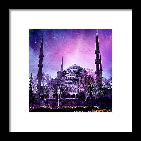 Beautiful Framed Print featuring the photograph #istanbul #mosque #turkey by Universal Traveller