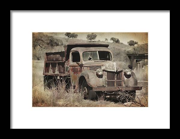 Truck Framed Print featuring the photograph It Ain't What it Used to Be by Barbara Manis