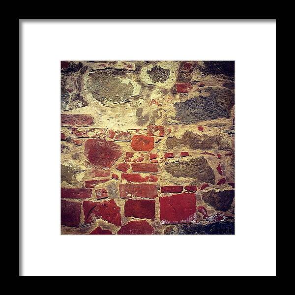 Wall Framed Print featuring the photograph Italian wall by Nic Squirrell