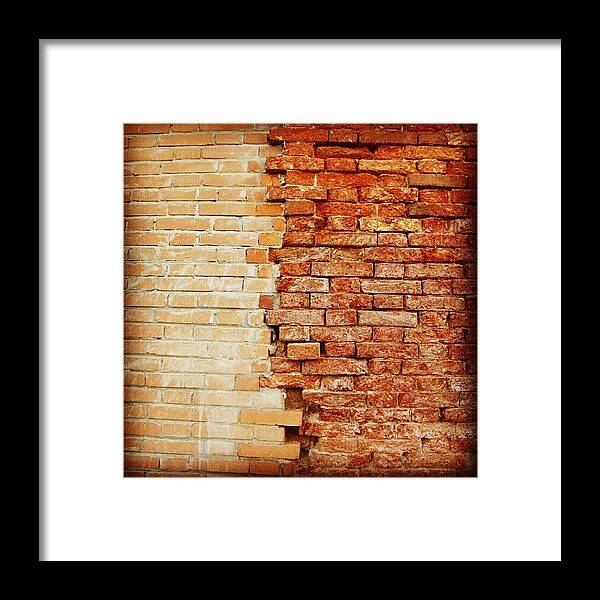 Building Framed Print featuring the photograph #italy #venice #brick #travel #building by Tatyana Radygina