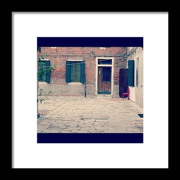 Char Framed Print featuring the photograph #italy #venice #red #char #wires by Lewisduncan Duncan