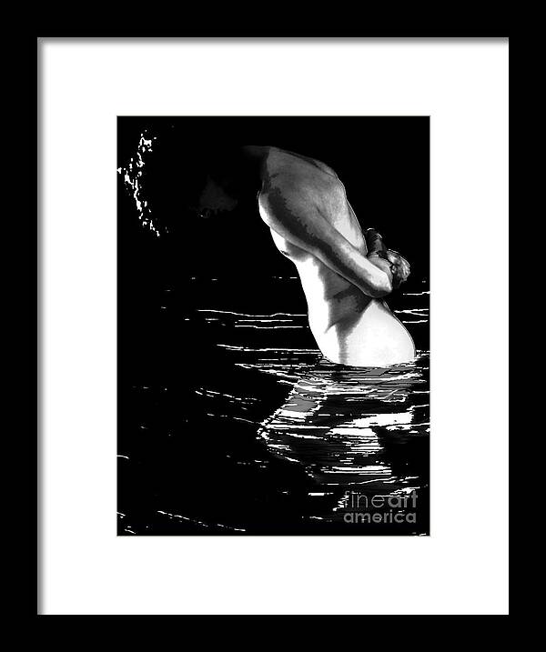 Water Framed Print featuring the photograph Its Here Somewhere by Robert D McBain