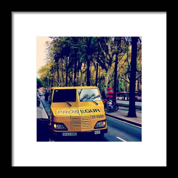 Photodaily Framed Print featuring the photograph It's Kind Security Car #car by Tommy Tjahjono