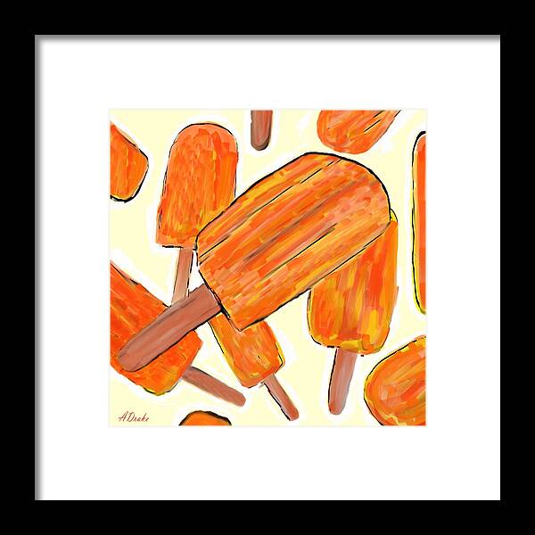 Dreamsicles Framed Print featuring the digital art Its Raining Dreamsicles by Alec Drake