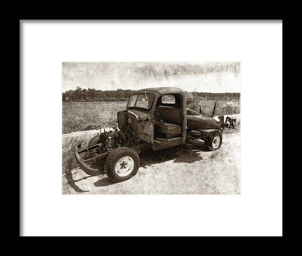 Automobile Framed Print featuring the photograph Jalopy by Julie Niemela