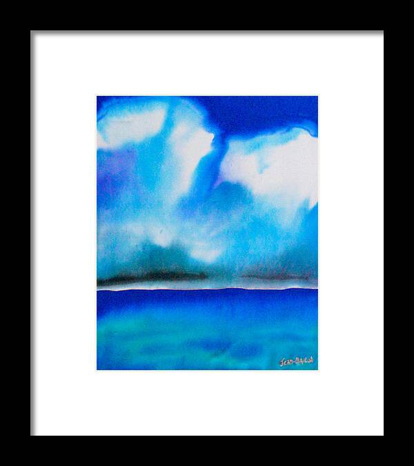 Abstract Painting Framed Print featuring the painting Jamaica by Daniel Jean-Baptiste