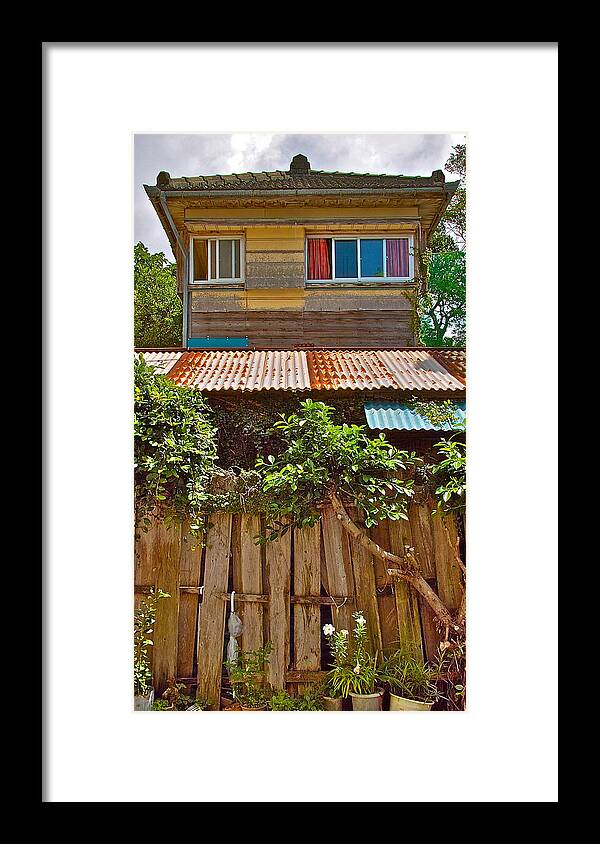 Travel Framed Print featuring the photograph Japanese house by Jocelyn Kahawai