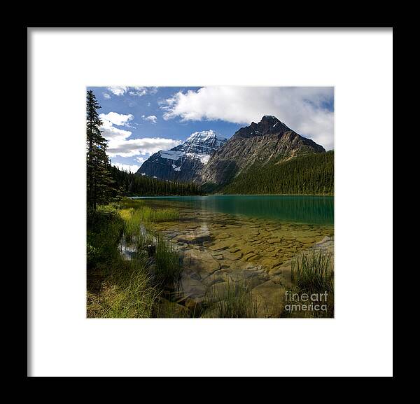 Lake Edith Cavell Framed Print featuring the photograph Jasper - Lake Edith Cavell by Terry Elniski