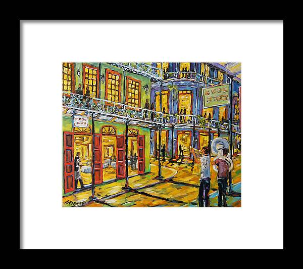 Canadian Artist Painter Framed Print featuring the painting Jazz It Up New Orleans by Prankearts by Richard T Pranke