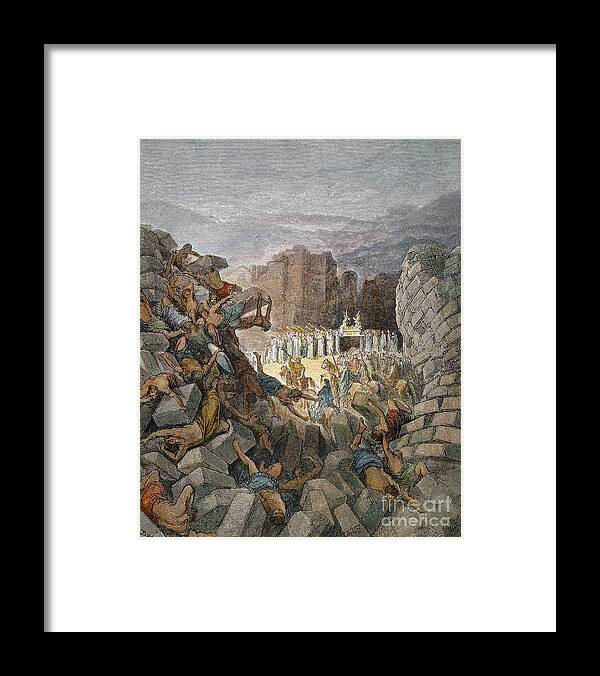 Battle Framed Print featuring the drawing Jericho by Gustave Dore