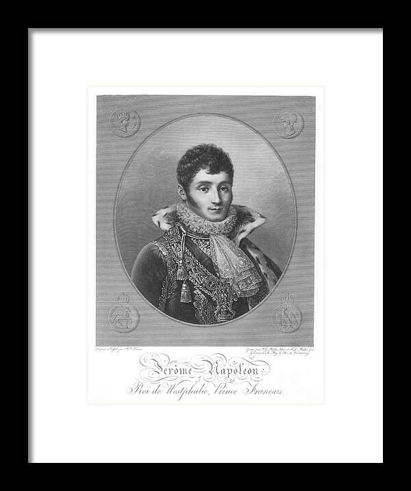 1807 Framed Print featuring the photograph Jerome Bonaparte by Granger