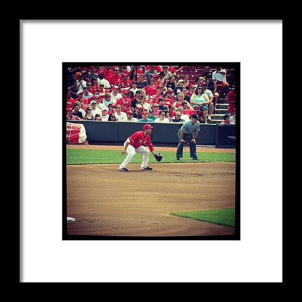 Joeyvotto Framed Print featuring the photograph #joeyvotto Getting Ready #reds by Reds Pics