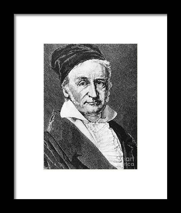 Science Framed Print featuring the photograph Johann Carl Friedrich Gauss, German by Omikron
