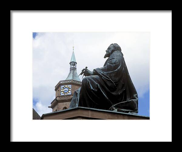Johannes Kepler Framed Print featuring the photograph Johannes Kepler Monument, Germany by Detlev Van Ravenswaay