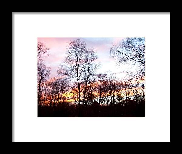 Sunset Framed Print featuring the photograph Just A Hint Of Darkeness by Kim Galluzzo Wozniak