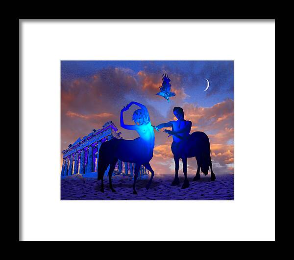 Centaurs Framed Print featuring the photograph Just a Myth by Jim Painter