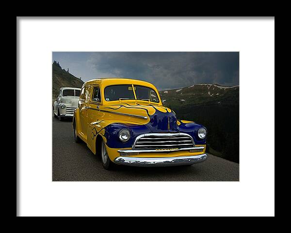 1948 Framed Print featuring the photograph Just Follow Me 1948 Chevrolet Sedan Delivery by Tim McCullough