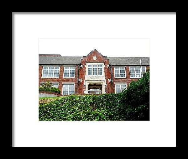 Twilight Framed Print featuring the photograph Kalama aka Forks High School by Kelly Manning