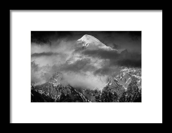 Brnik Framed Print featuring the photograph Kamnik Alps by Ian Middleton