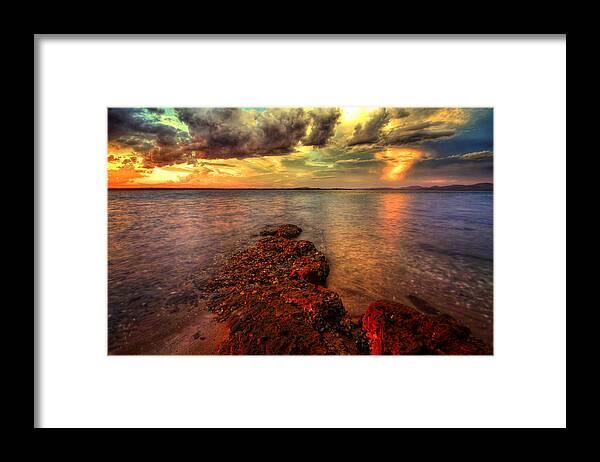 Sunset Framed Print featuring the photograph Karuah Sunset by Paul Svensen