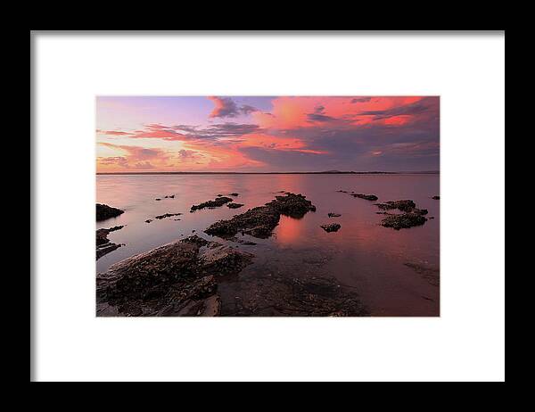 Sunset Framed Print featuring the photograph Karuha Sunset 2 by Paul Svensen
