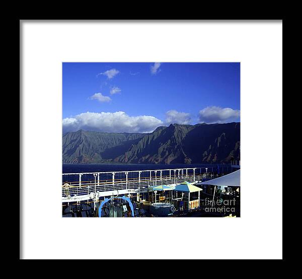 Kawai Coast Framed Print featuring the photograph Kauai Napali Coastline Cruise 2 by Carol Komassa