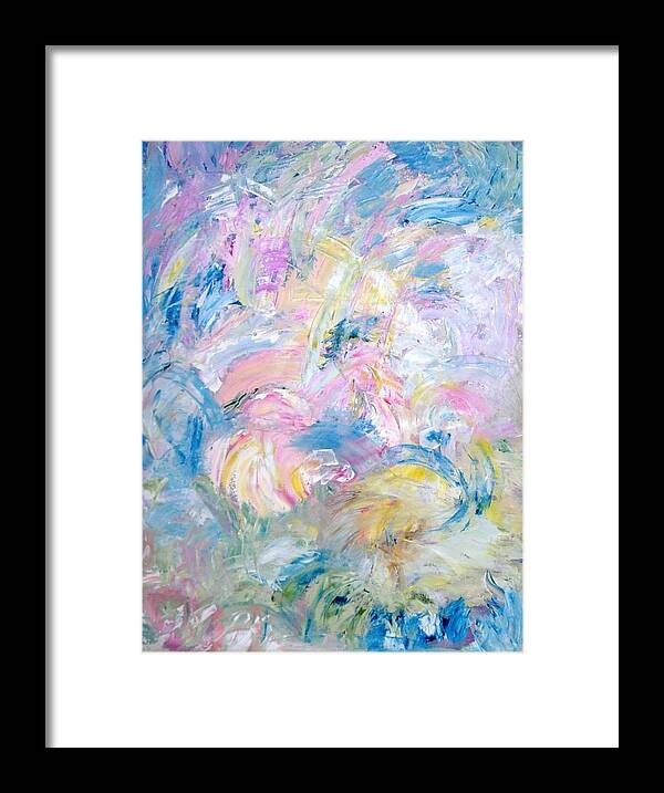 Abstract Framed Print featuring the painting Kendra's Wash by Beverly Smith