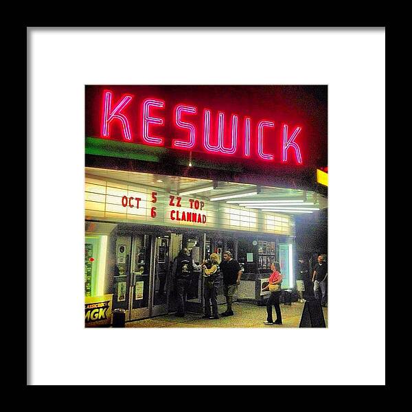 Keswicktheatre Framed Print featuring the photograph Keswick Theater by Fred Lambert