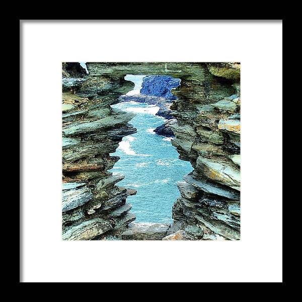 Summer Framed Print featuring the photograph King Arthur's View - Tintagel by Steve James