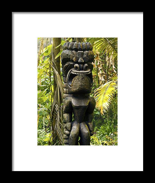 Fine Art Photography Framed Print featuring the photograph Ku - God of War by Patricia Griffin Brett