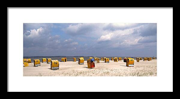 Europe Framed Print featuring the photograph Laboe Beach ... by Juergen Weiss