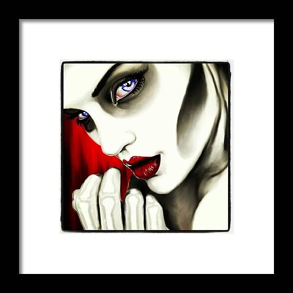 Shayne Of The Dead Framed Print featuring the photograph Lady Death by Shayne Bohner 